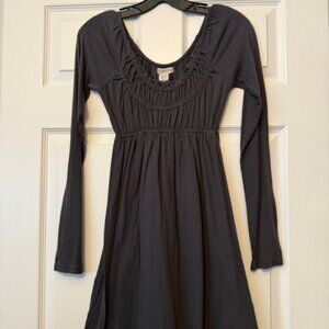 Billabong Long Sleeve Dress Dark Gray Size M